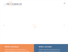 Tablet Screenshot of praesidiumspa.it